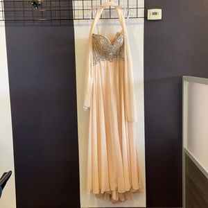 Tony Bowls Peach Formal Dress